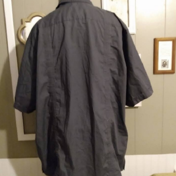 Maximo's Gray Guayabera Shirt Sz 6XL - Picture 6 of 12